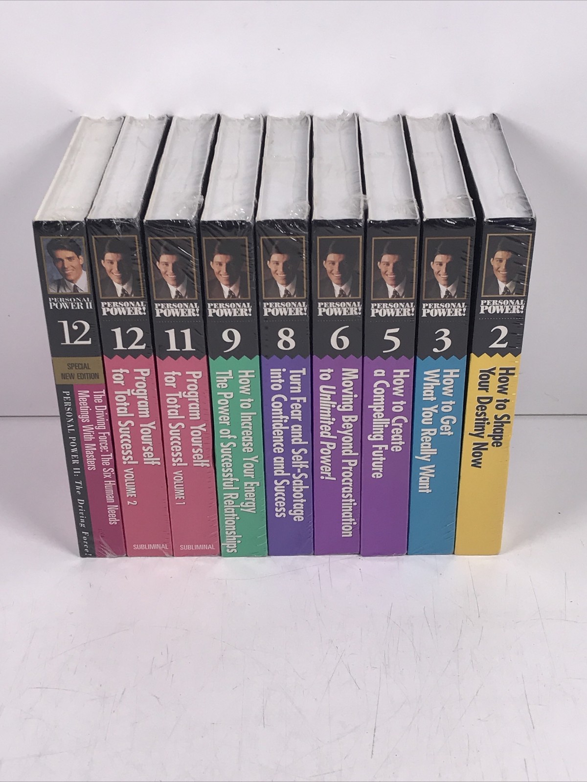Vtg Tony Robbins Personal Power Cassettes Volume 30 Day Set Of 9 Anthony New