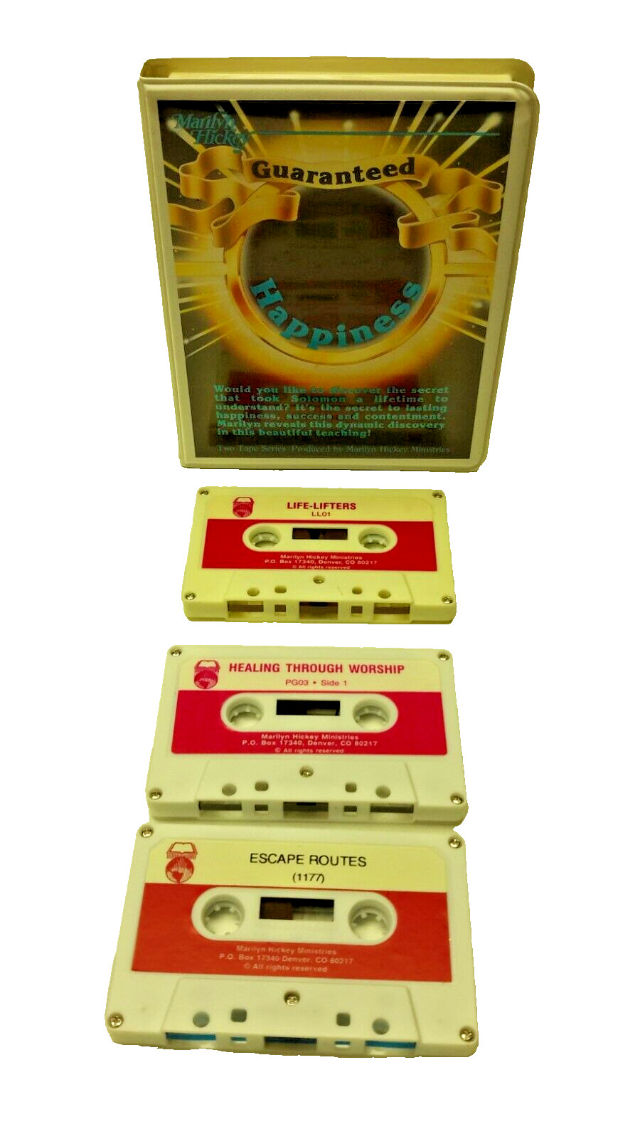 Marilyn Hickey Ministries «Guarantee for Happiness» Plus 3 Other Audio Cassettes