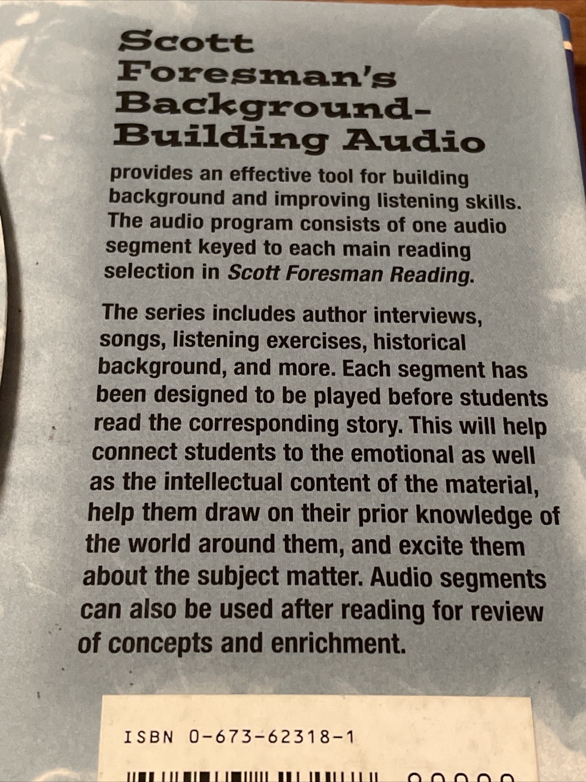 Reading Background Building Program Grade 3, Scott Foresman 2001