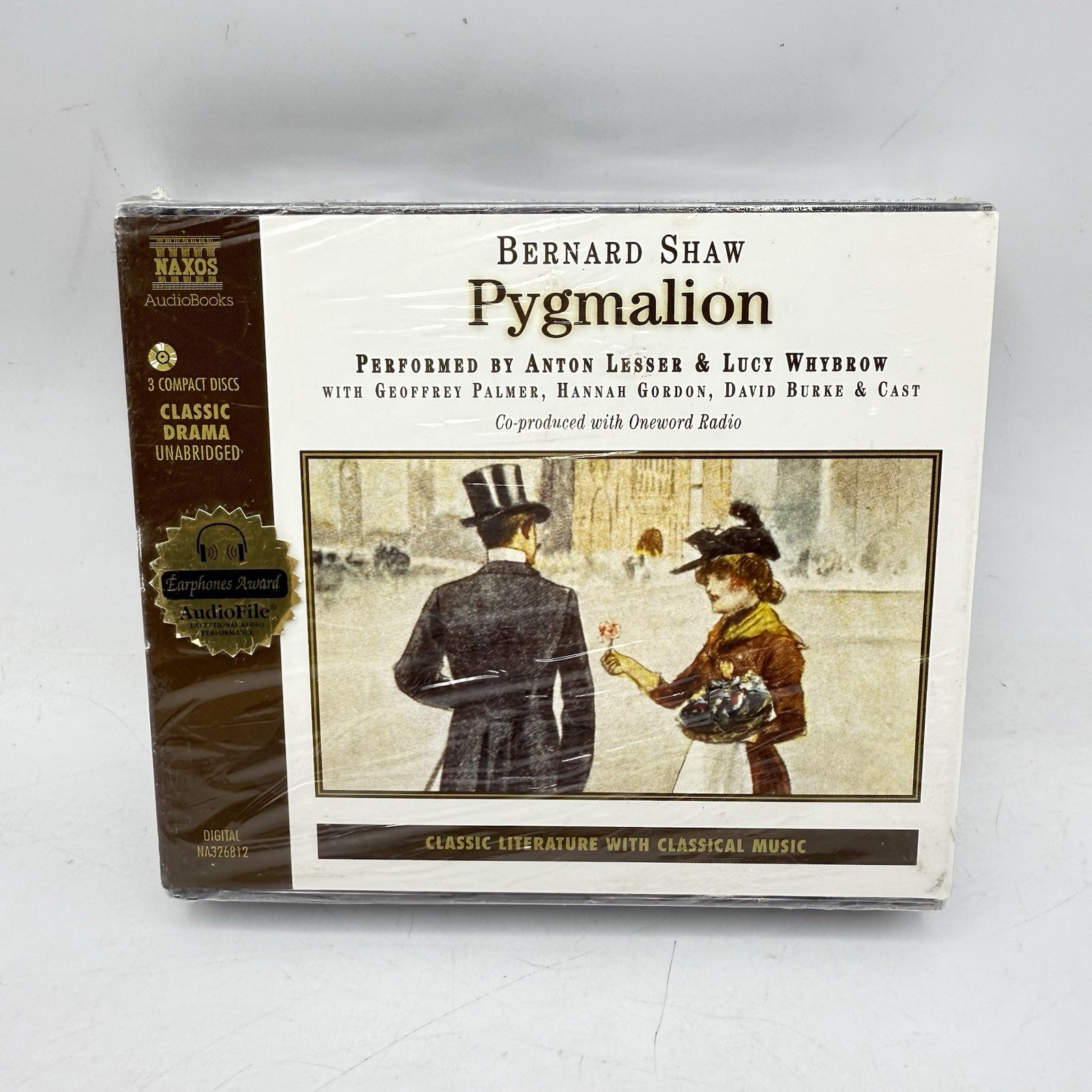 Pygmalion by George Bernard Shaw (Unabridged Audiobook 3 CD Set 2002) NEW