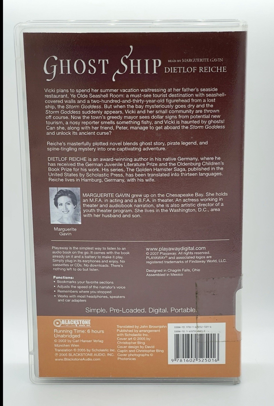 Ghost Ship By DIETLOF REICHE ~Playaway Audiobook