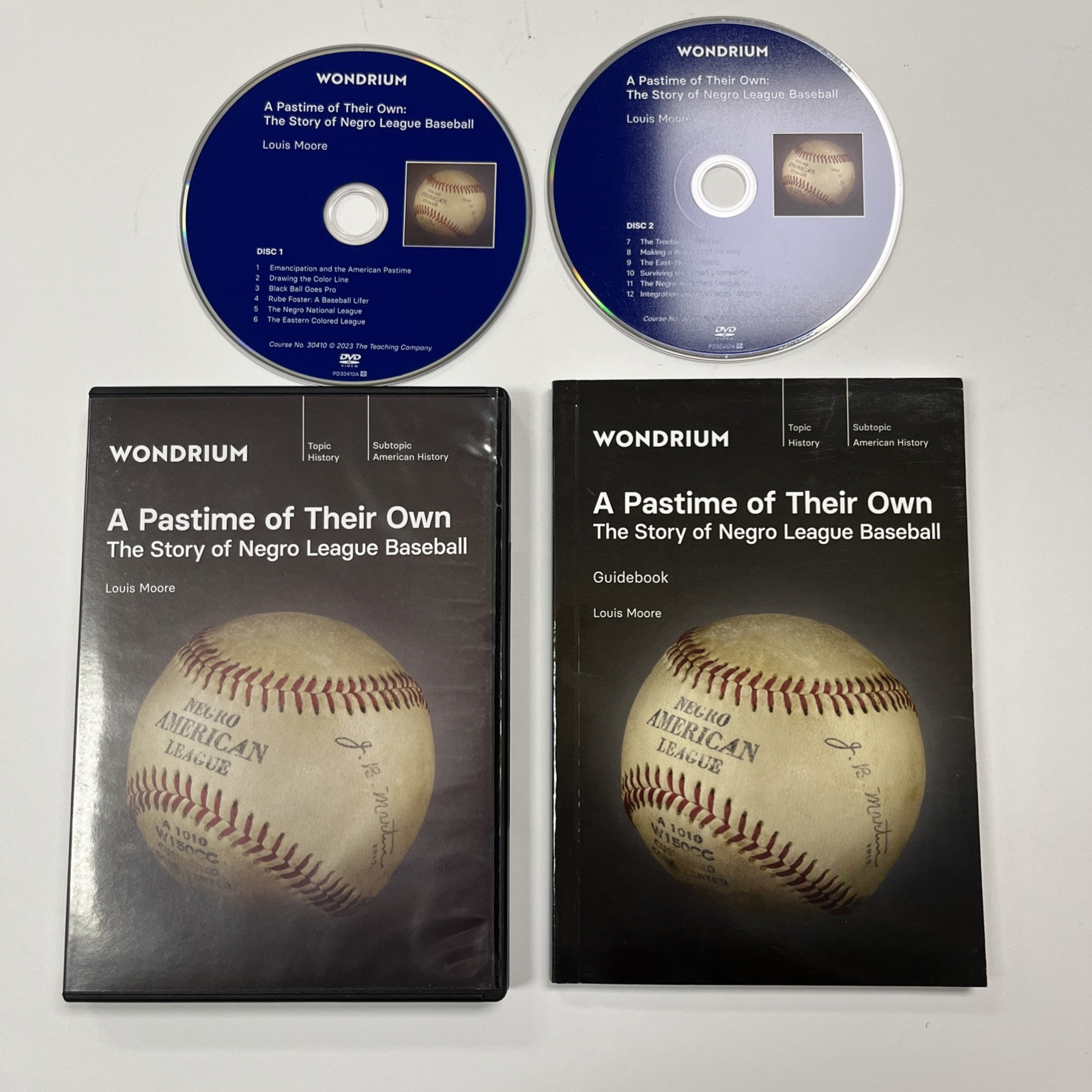 Wondrium A Pastime of Their Own DVD Guidebook Set Louis Moore African American