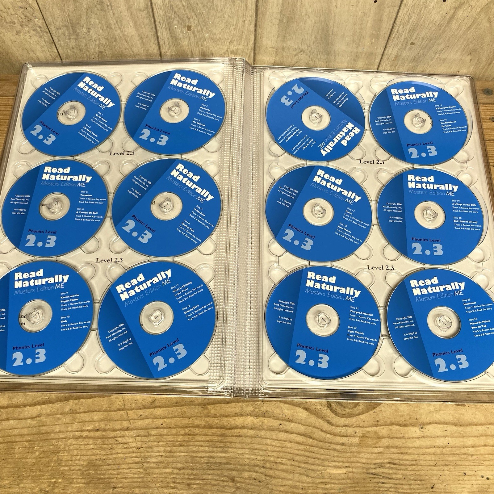 Read Naturally Audio CDs Masters Edition Phonics Level 2.3 Set of 12 R-Control