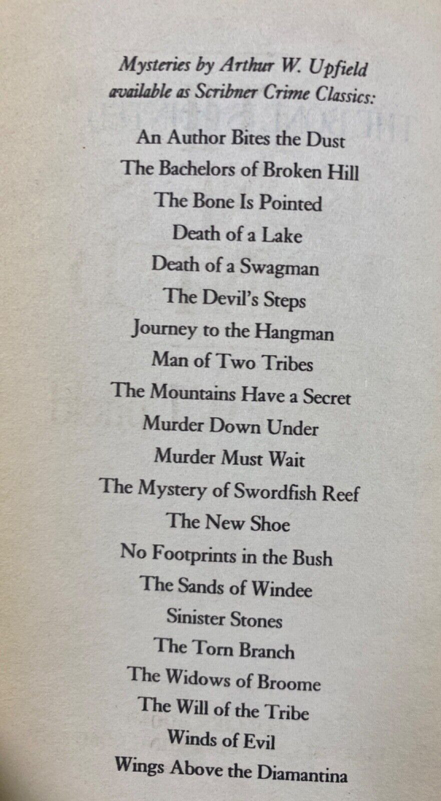 The Bone Is Pointed~ Arthur W. Upfield 1984 VTG (FC206-1Q696