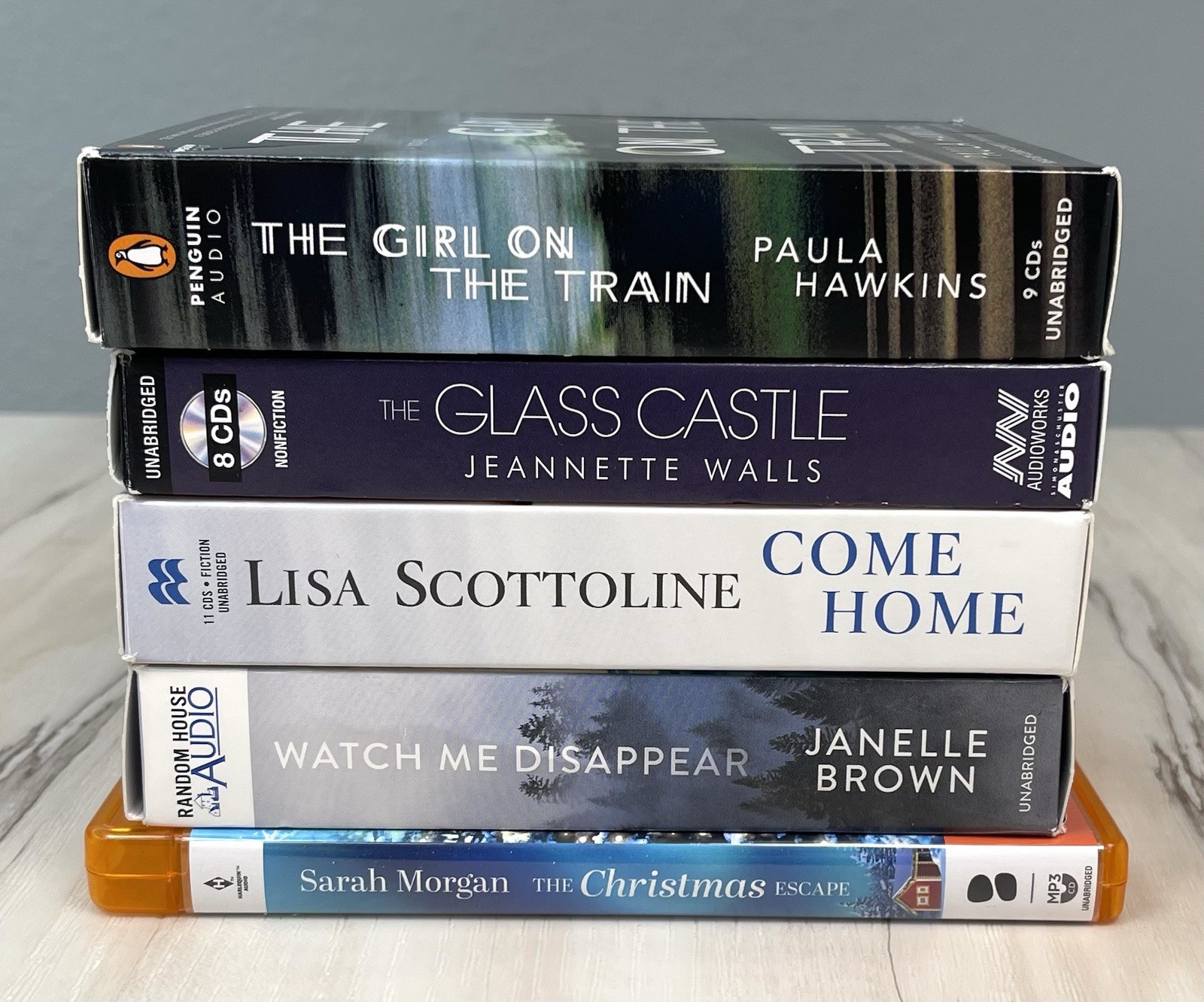 Lot 5 AUDIOBOOKS on CD Bestsellers Female Authors Unabridged Novels EUC