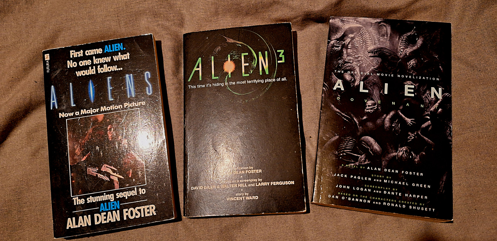 Aliens /alien 3/alien covenant books by alan dean foster