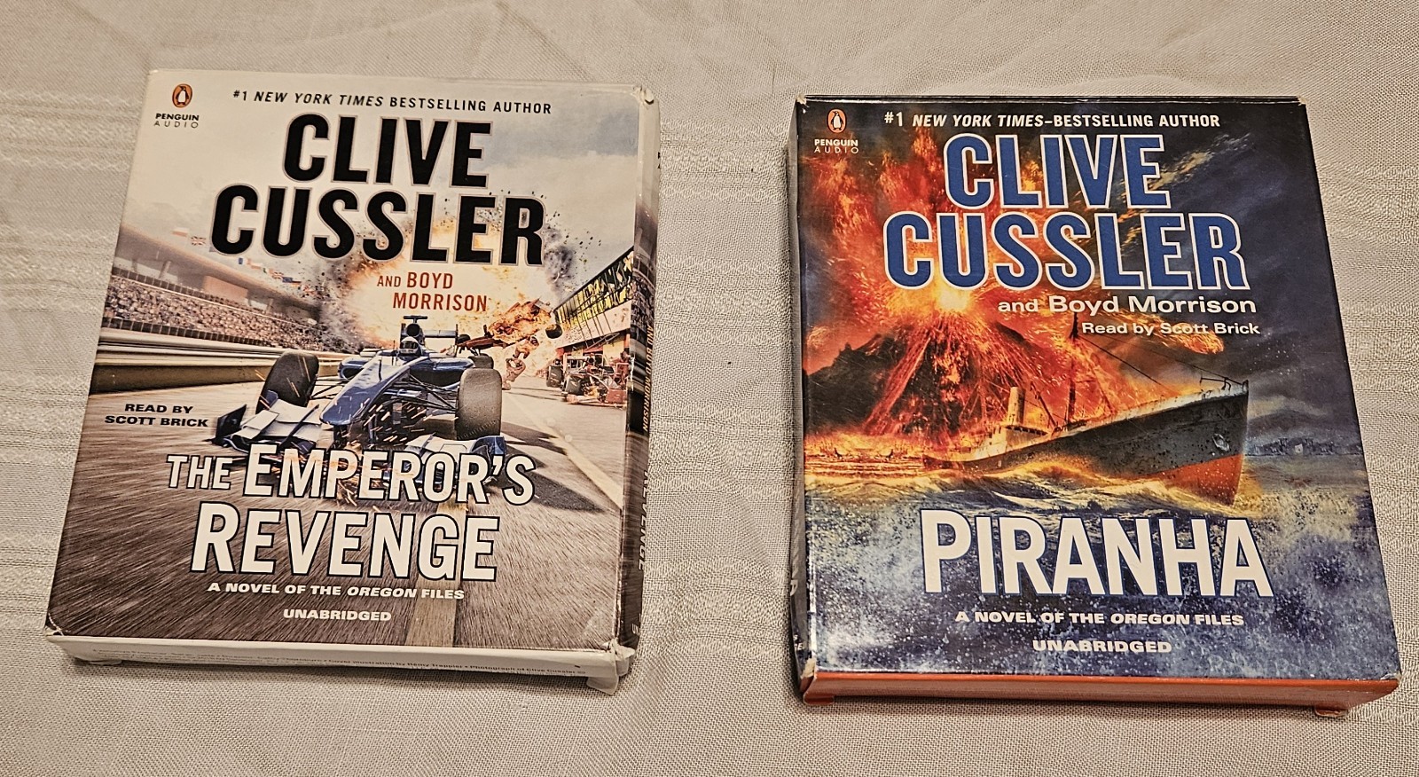 The Emperor’s Revenge & Piranha (2 Oregon Files Audiobooks) by Clive Cussler