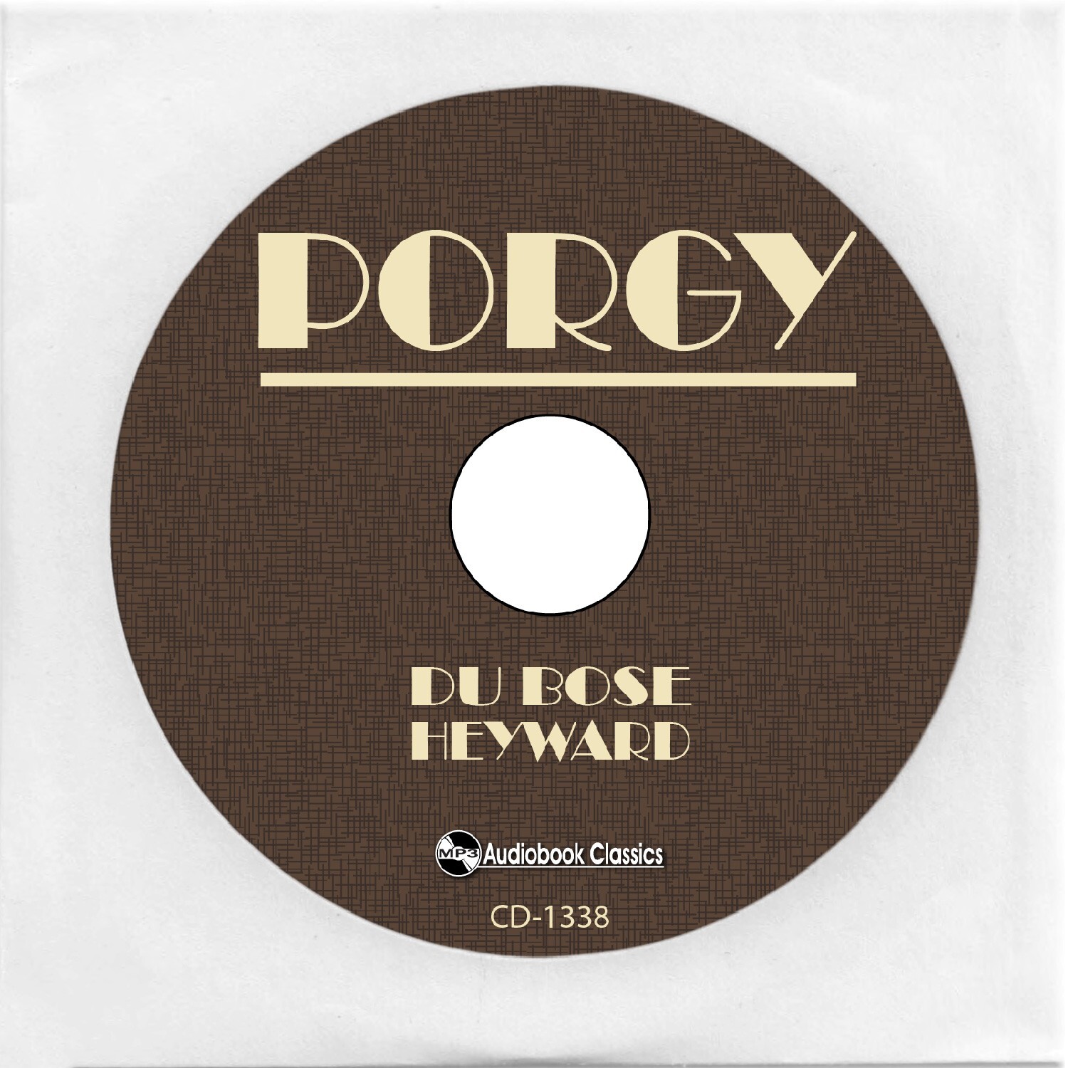 Porgy — Unabridged MP3 CD Audiobook in security sleeve