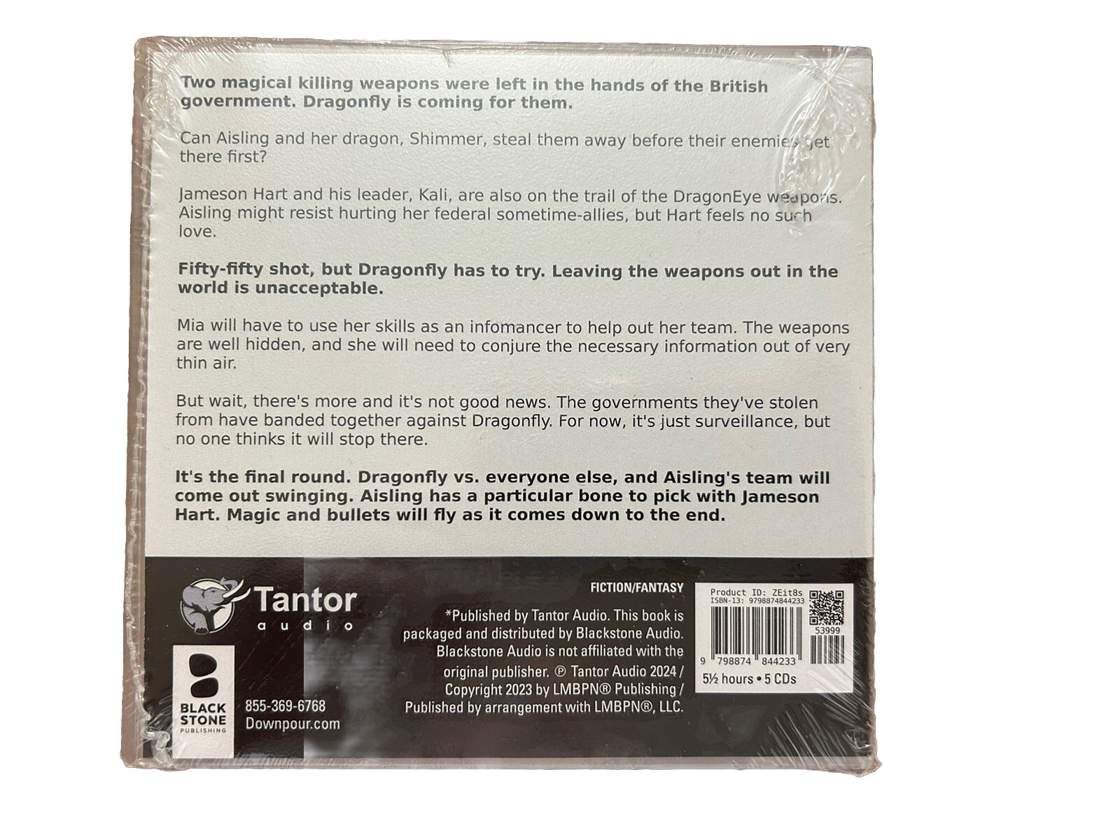 From Dragonfly With Love : TR Cameron , New Sealed CD Audiobook