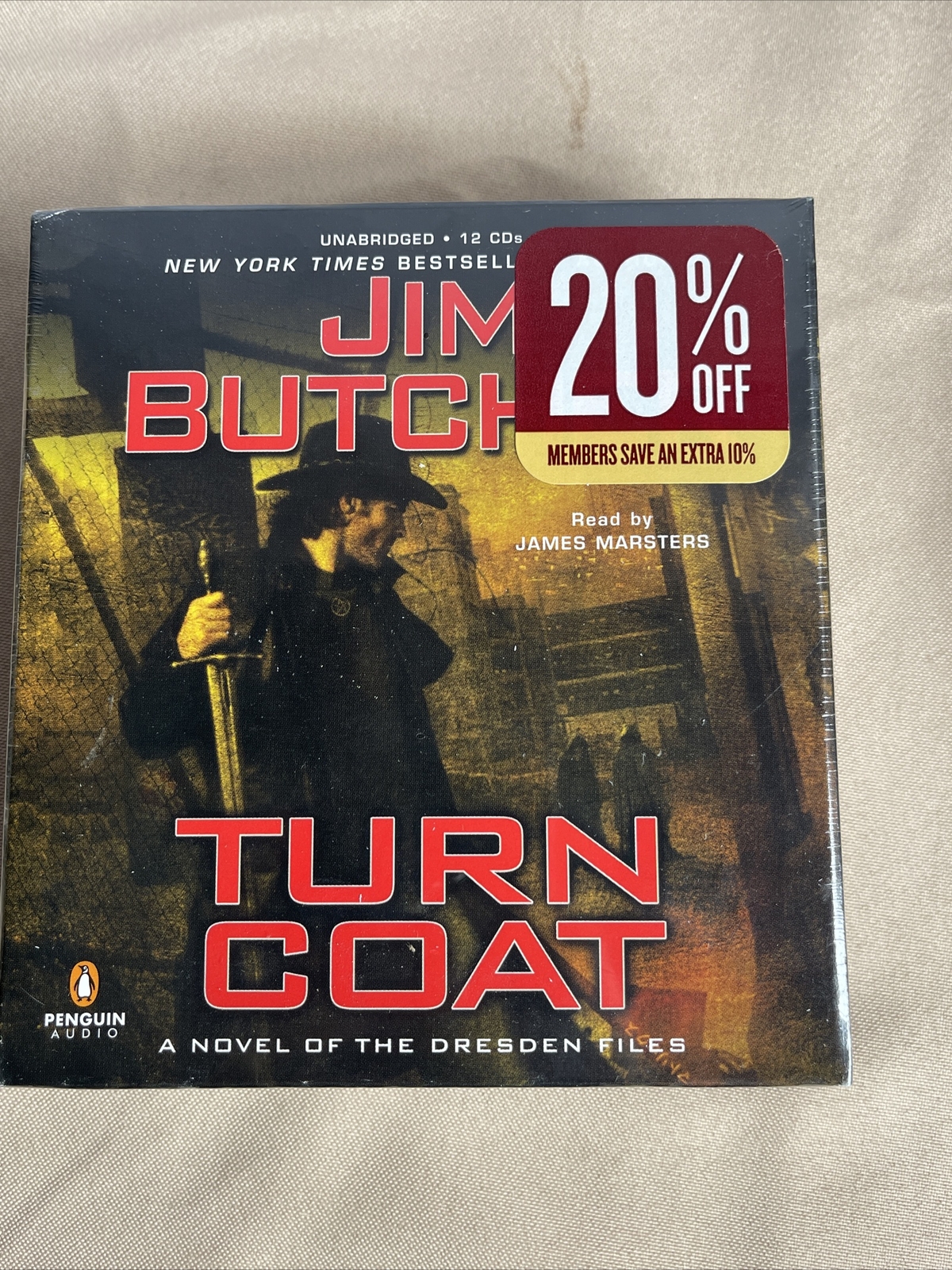 Turn Coat Unabridged 12 CD (The Dresden Files) By Jim Butch New In Box Seal