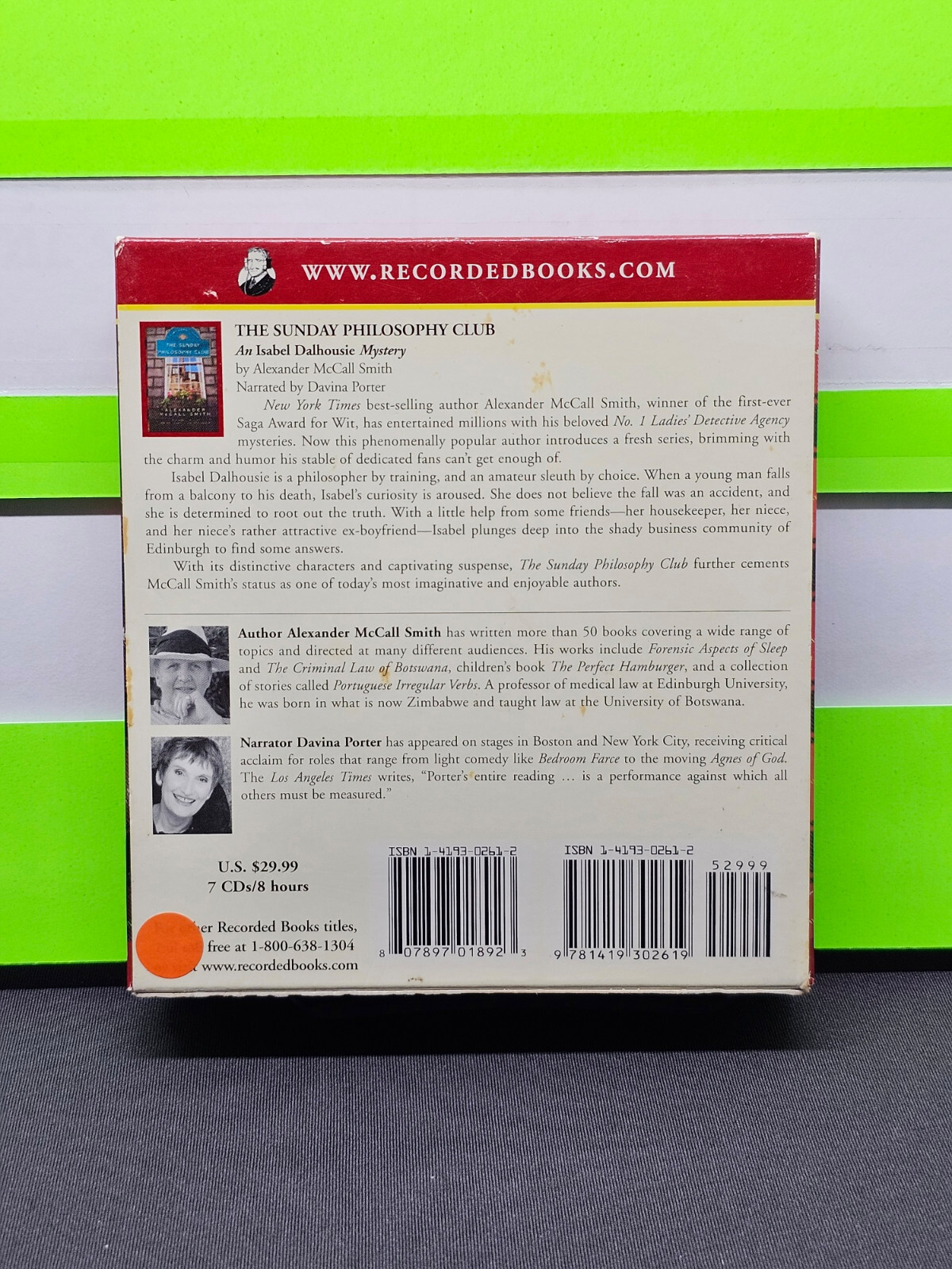 Alexander McCall Smith The Sunday Philosophy Club Audio CD Audiobook Unabridged