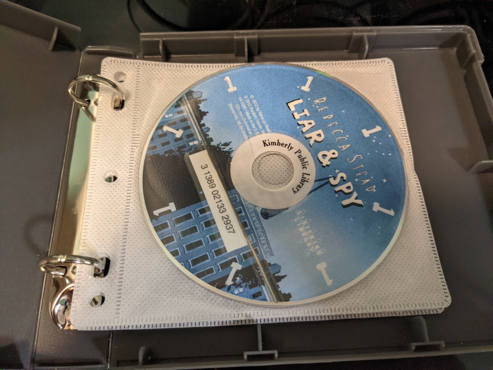 Liar and Spy by Rebecca Stead ~ Former Library ~ 4 CD Unabridged Audiobook