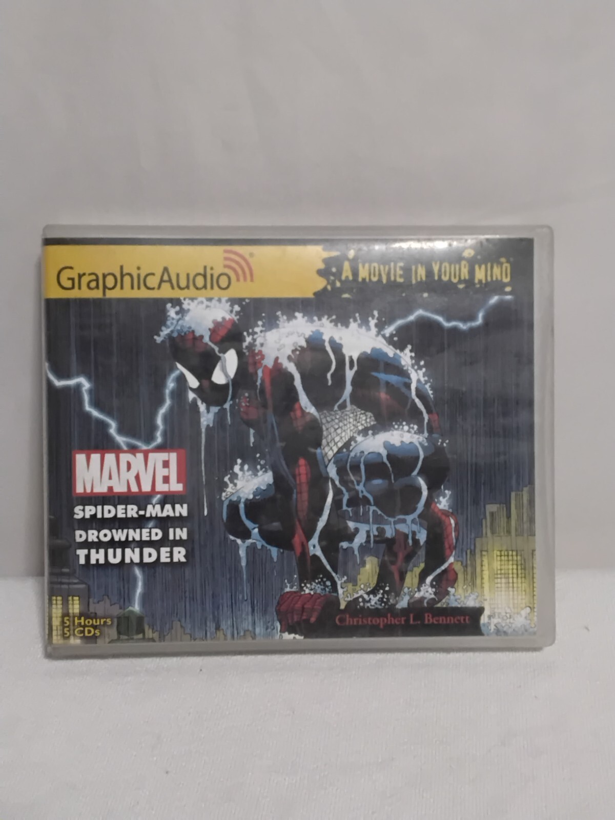 Graphic Audio Spider-Man Drowned In Thunder Audio Book Marvel 5 Hours 5 CDs