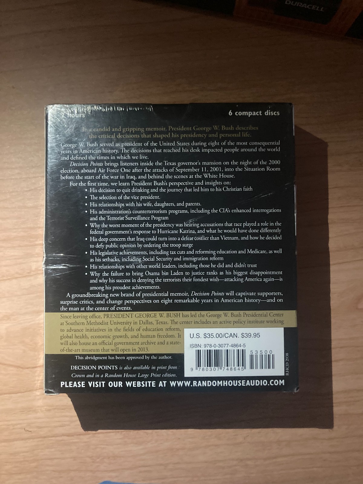 Decision Points by George W. Bush CD Audio Book