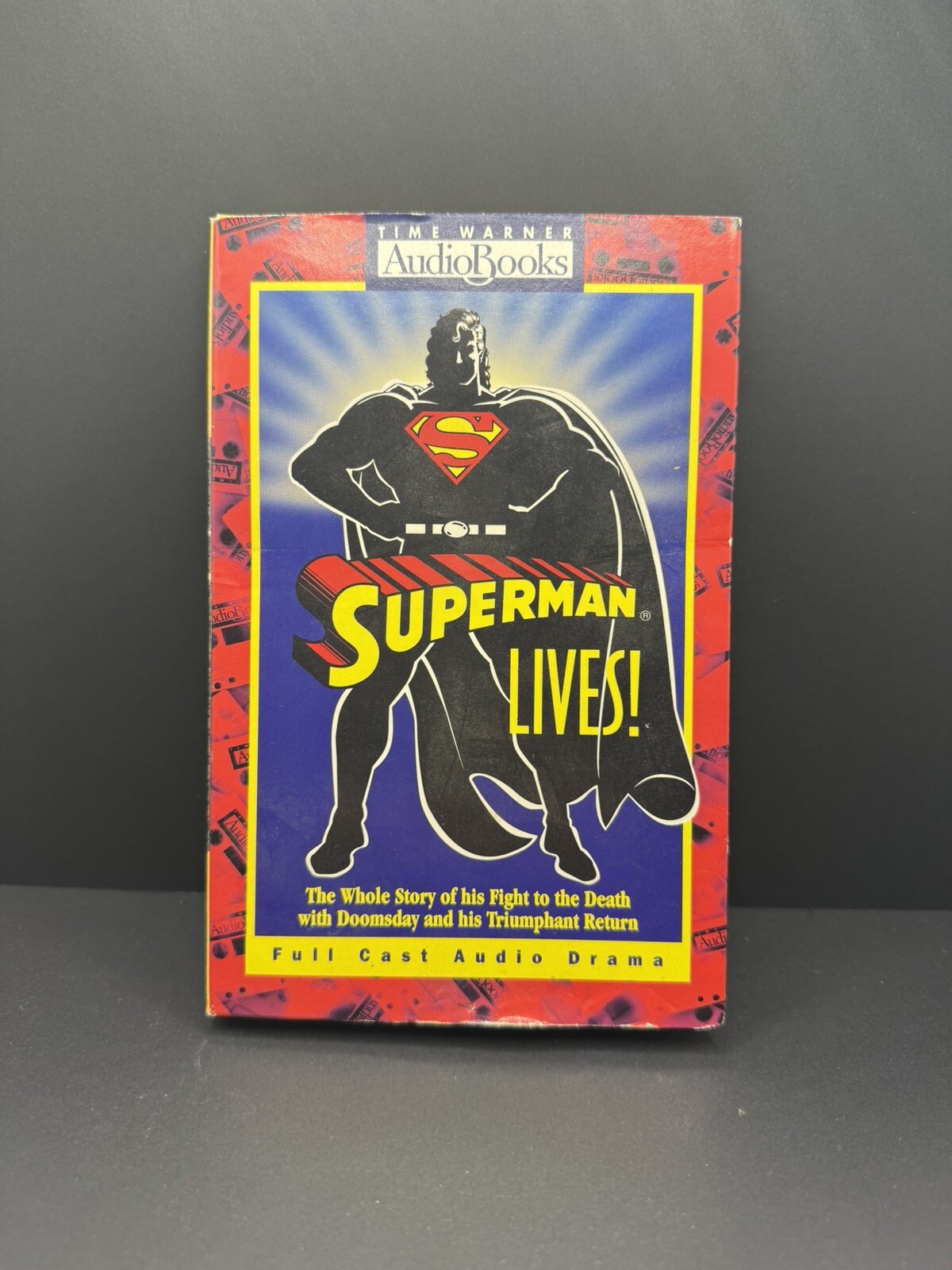 Vintage 1993 Superman Lives! Time Warner DC Comics Double Cassette Audio Book