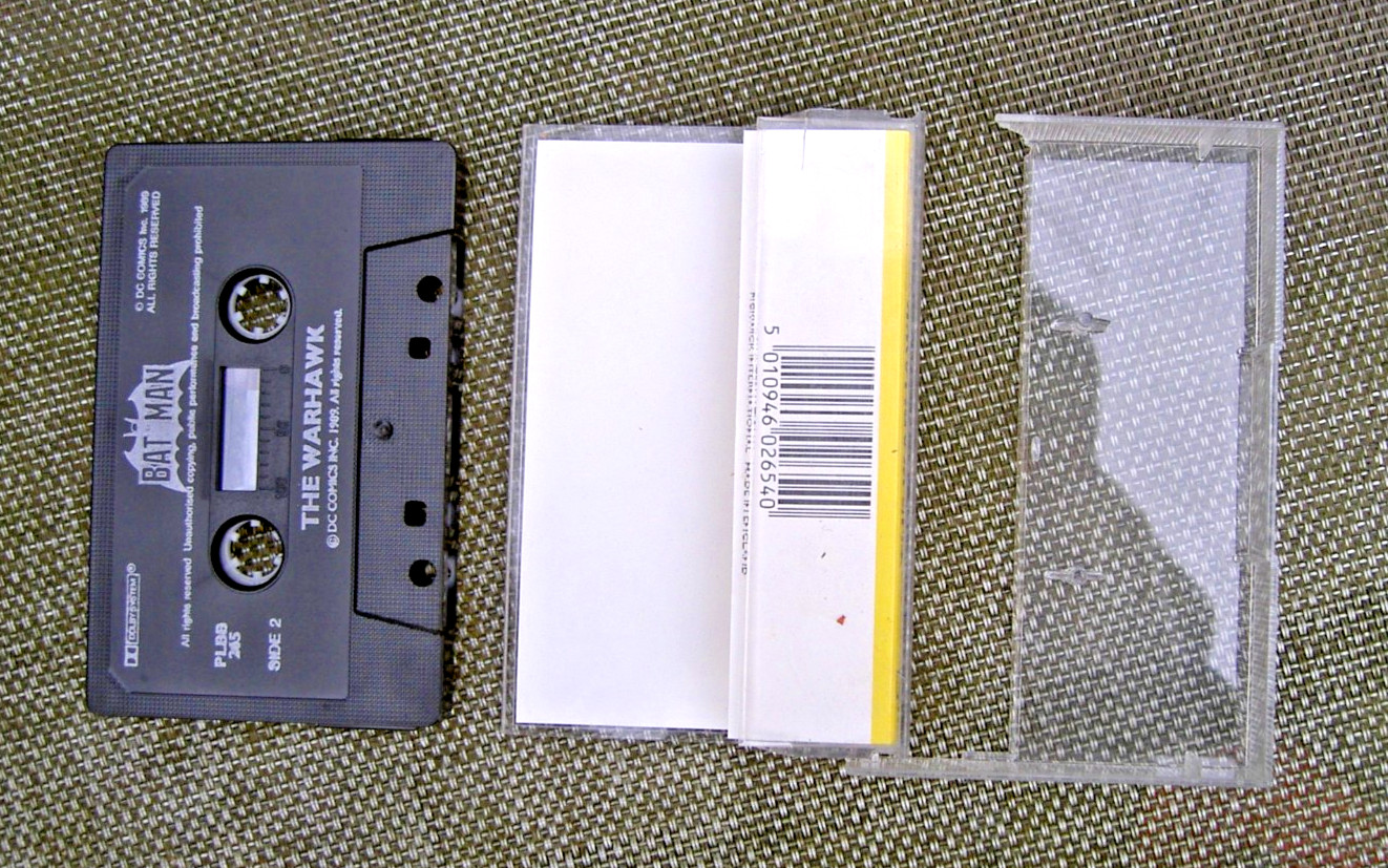 BATMAN THE WARHAWK AUDIO CASSETTE TAPE RARE 1989 DC COMICS TELL TALE