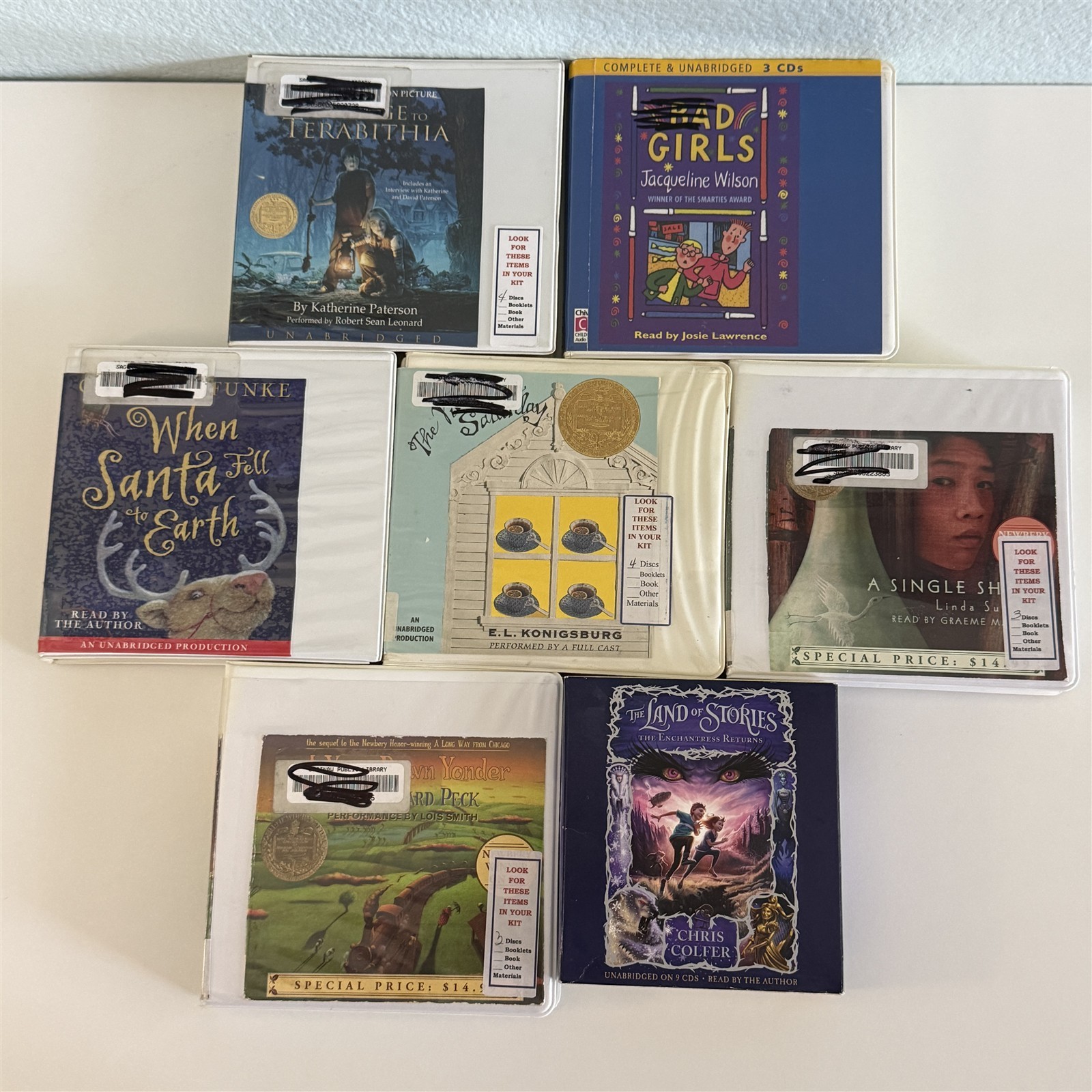 Lot Of 7 Middle Grade Children’s Fantasy Coming Of Age Fiction Audiobooks On CD