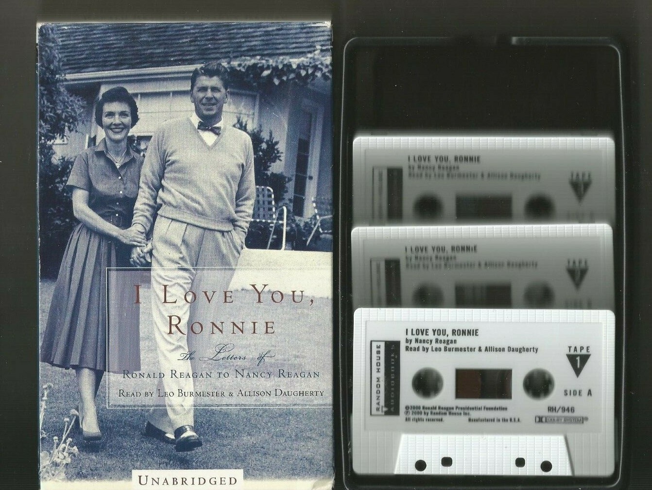 I Love You, Ronnie 3 cassettes Audiobook Love Letters to Nancy Reagan Unabridged