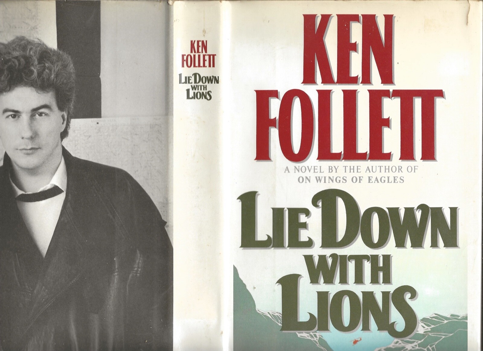 LIE DOWN WITH LIONS by Ken Follett (1986, First Printing, HC/DJ)