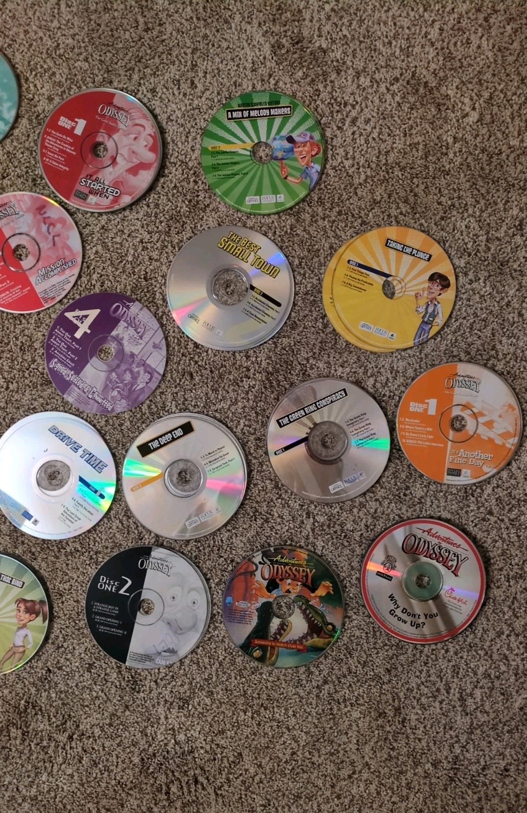Lot Of Adventures In Odyssey CDs-45+- Various-NOT Tested-Acceptable Con.**READ**