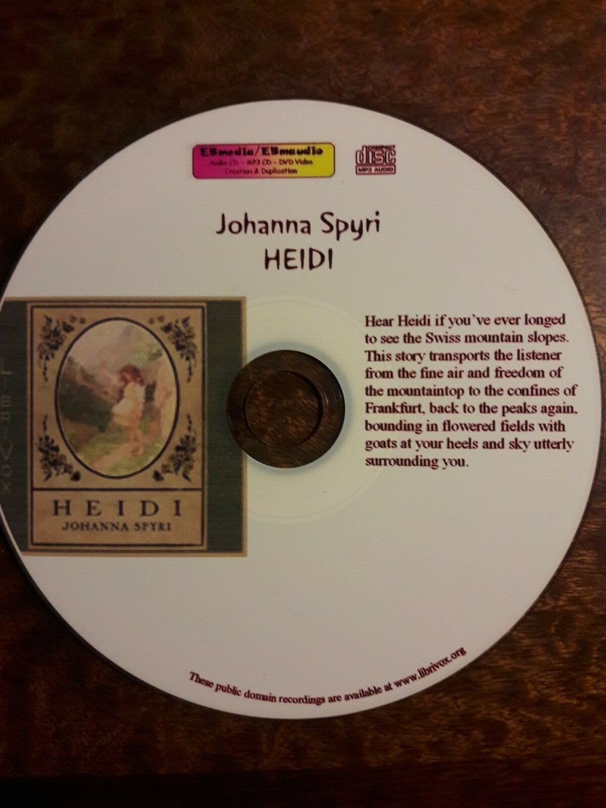 Johanna Spyri / HEIDI — Unabridged Classic Audiobook Mp3 CD 9+Hrs