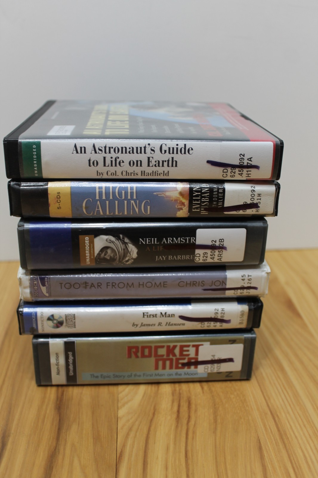 Lot of 10 audiobooks on Space, Astronauts, Rocket Science, History on CD
