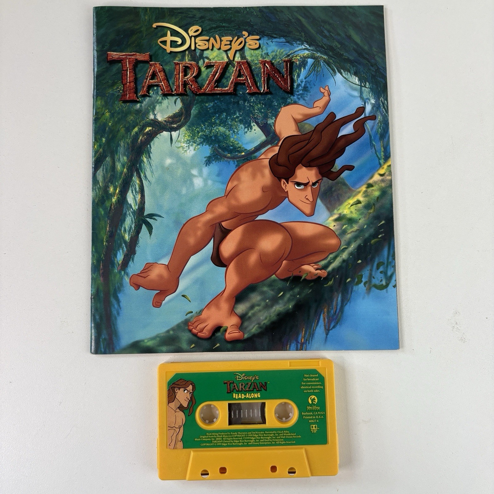Disney’s Tarzan Read Along Book & Cassette Tape 1999