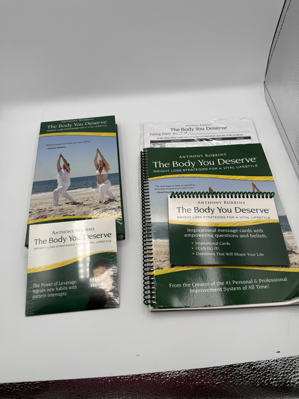 Anthony Robbins The Body You Deserve 10 CDs Workbook Planner DVD Weight Loss