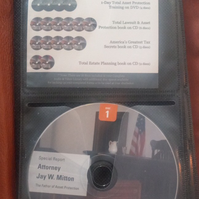 Jay W. Mitton complete audio and video library set in original leather case
