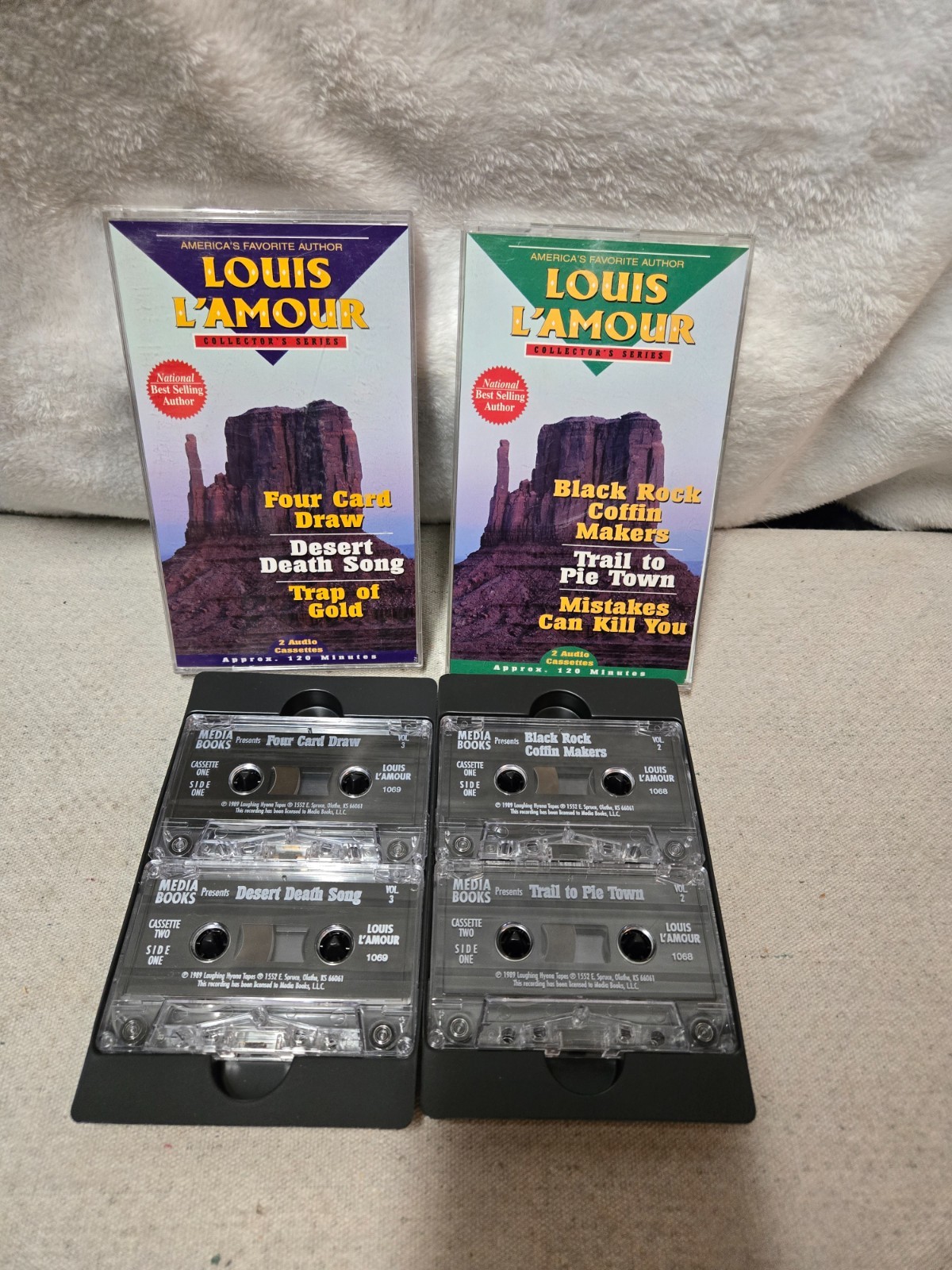 Louis L’amour Audio Book Cassettes Tapes Western Set of 2