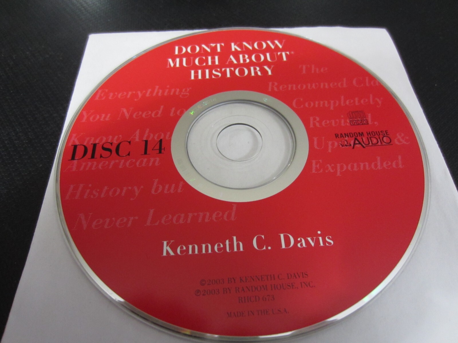 Don’t Know Much About History by Kenneth C. Davis (2003, CD Audio) — Disc 14