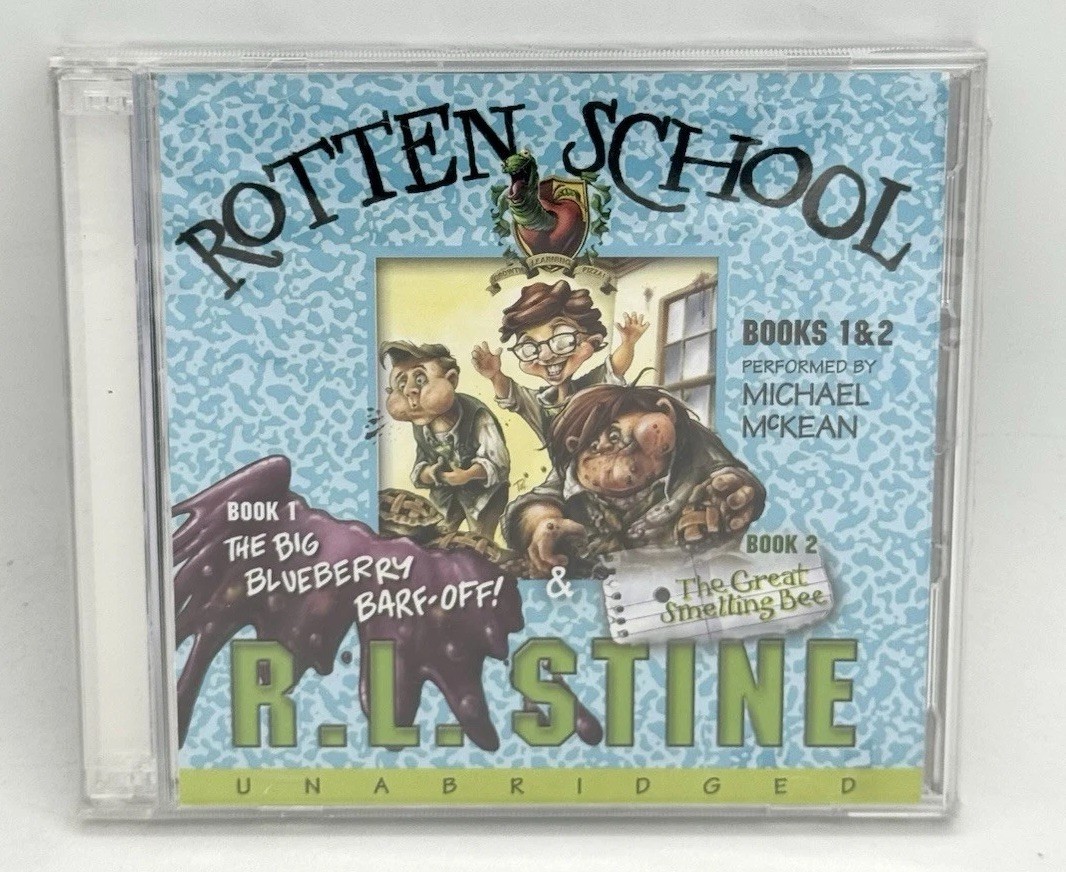 Rotten School R.L. Stine Books 1 & 2 (2 CDs 2005) Unabridged NEW SEALED