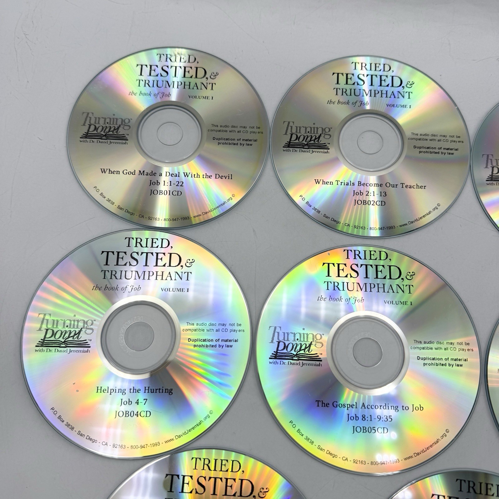 Dr. David Jeremiah: Tried, Tested, & Triumphant Volume 1 (CD 8 Disc Set) Sermon