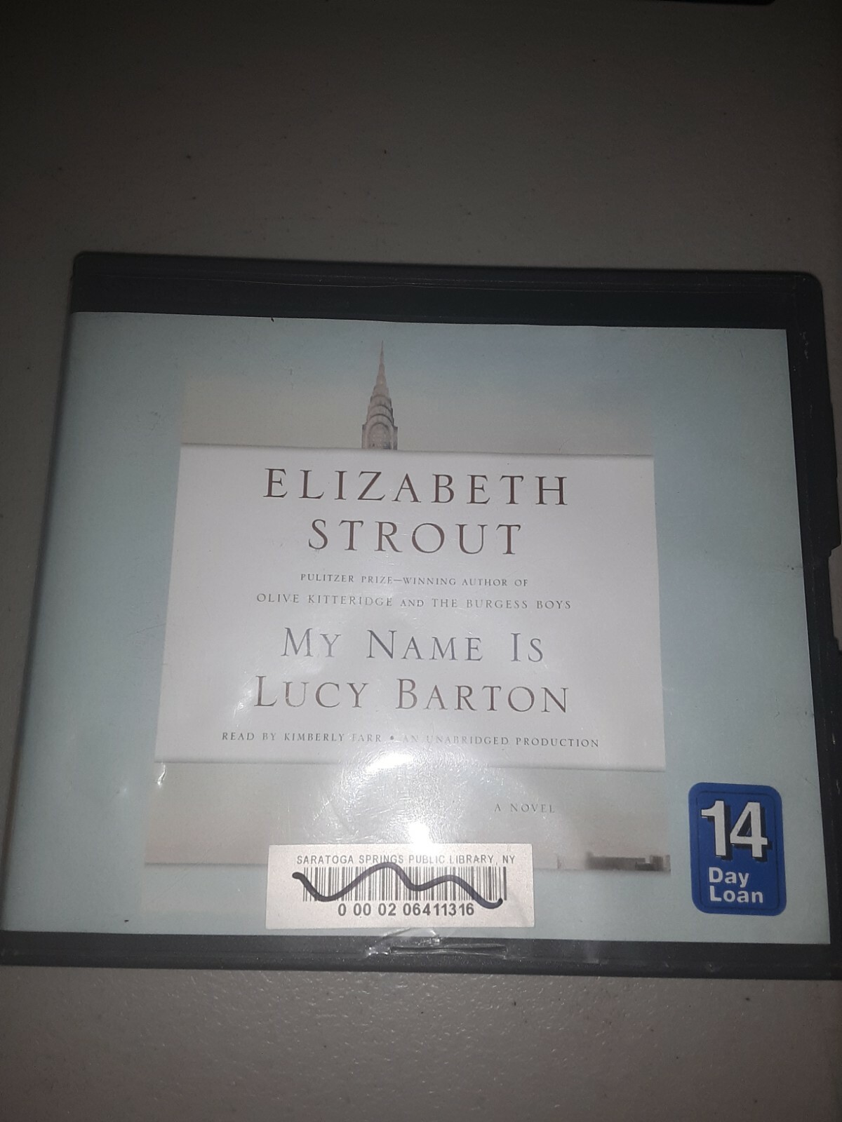 Shelf167 Audiobook~ MY NAME IS LUCY BARTON, ELIZABETH STROUT