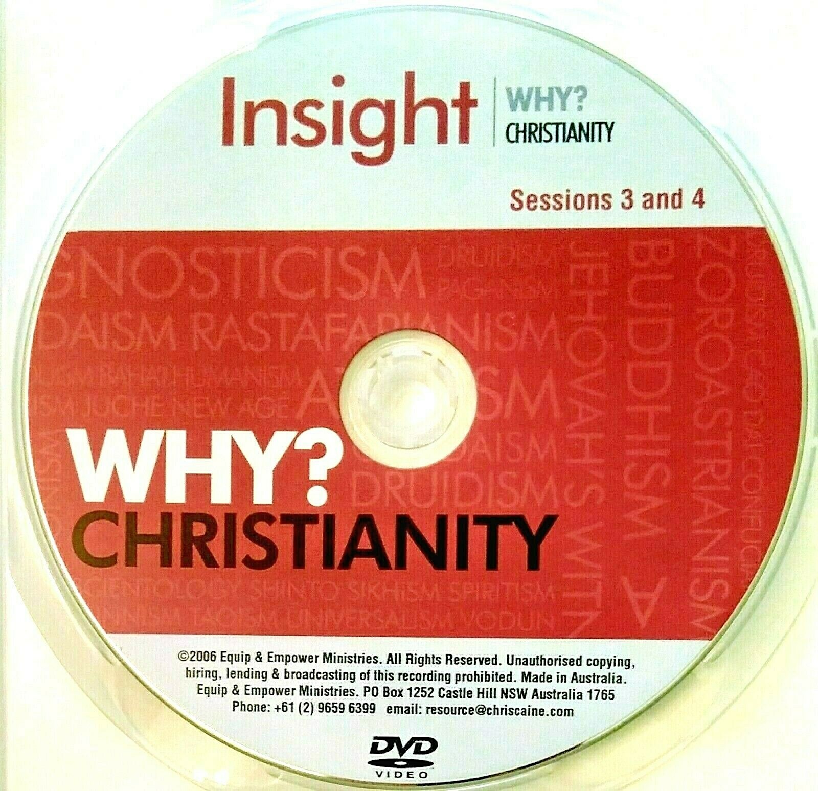 Christine Caine. Insight: Why Christianity. 4 Part Teaching Series. 3 CD’s.