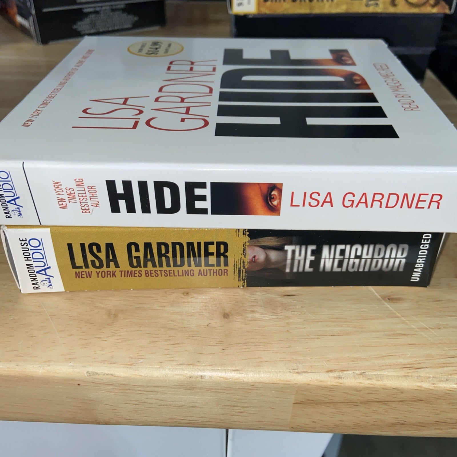 Lot of 2 Lisa Gardner CD Audio Books The Neighbor & Hide