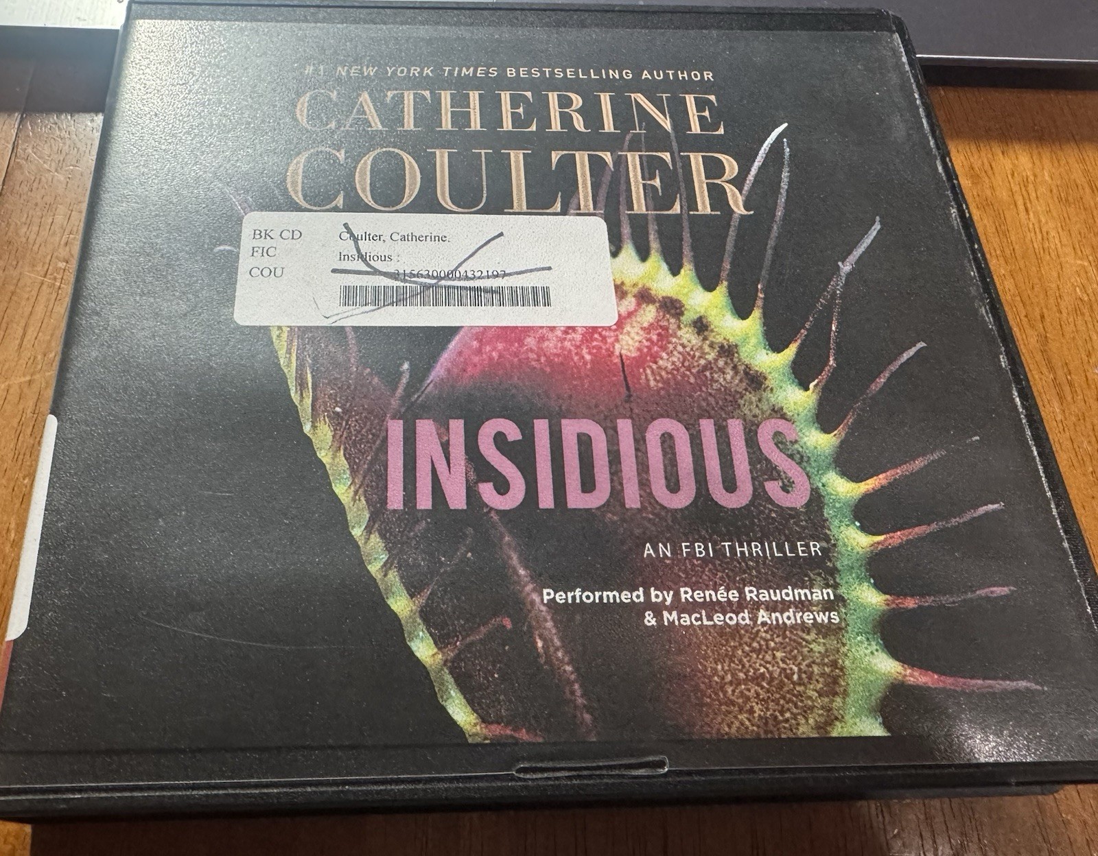 Catherine Coulter — Insidiious Audiobook — 9 CD’s FBI Thriller — Brilliance