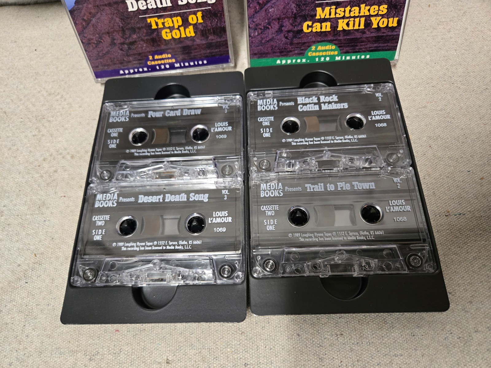 Louis L’amour Audio Book Cassettes Tapes Western Set of 2