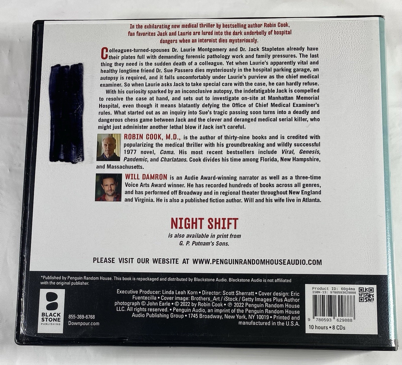 Night Shift Robin Cook CD Audiobook Ex Library