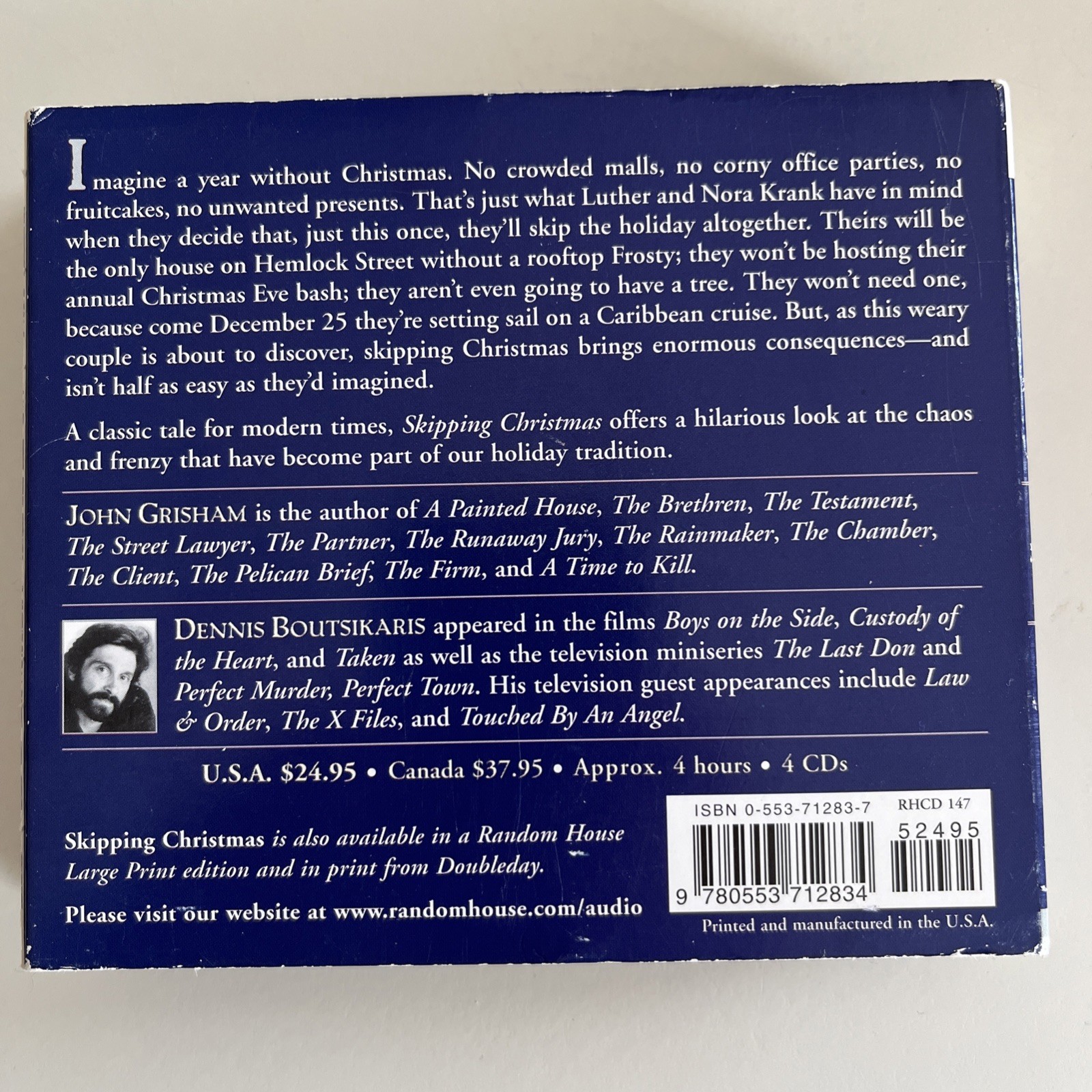 John Grisham Ser.: Skipping Christmas by John Grisham Audiobook CD Sealed