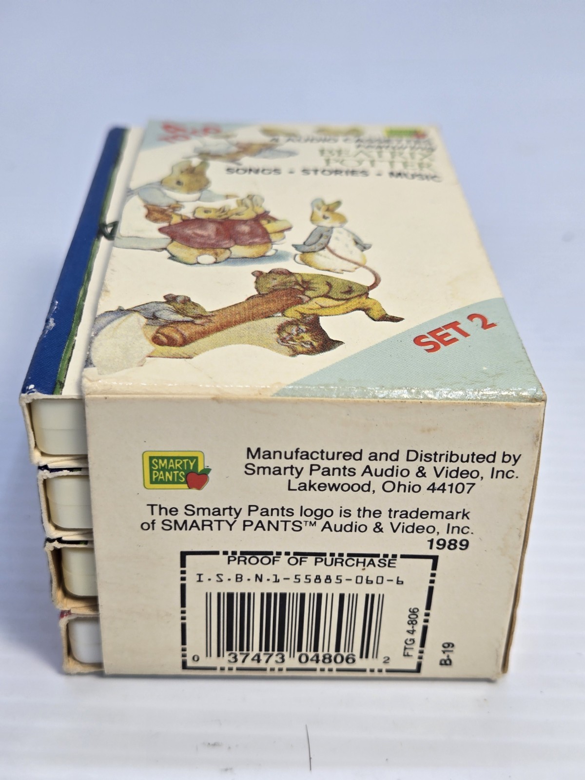Vintage Beatrix Potter Peter Rabbit Audio Cassette Set Box 1980s Childrens Tap
