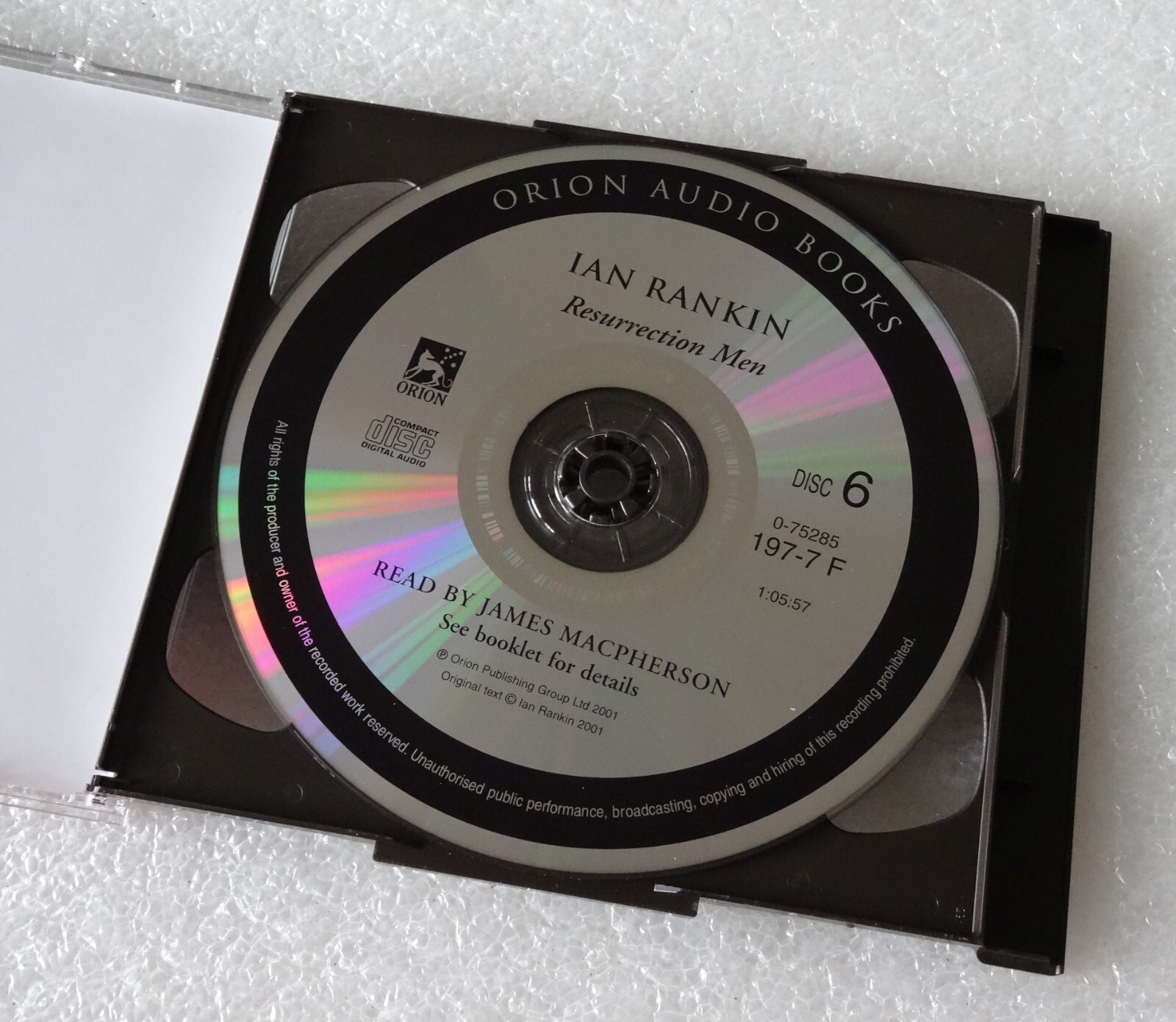 Ian Rankin Resurrection Men [Rebus] Orion Audiobook 6-CDs [2002] McPherson