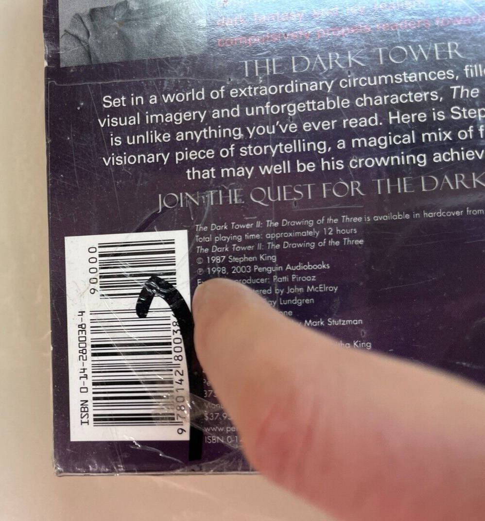 New Old Stock — The Drawing of the Three Dark Tower II, Audio Book, Stephen King