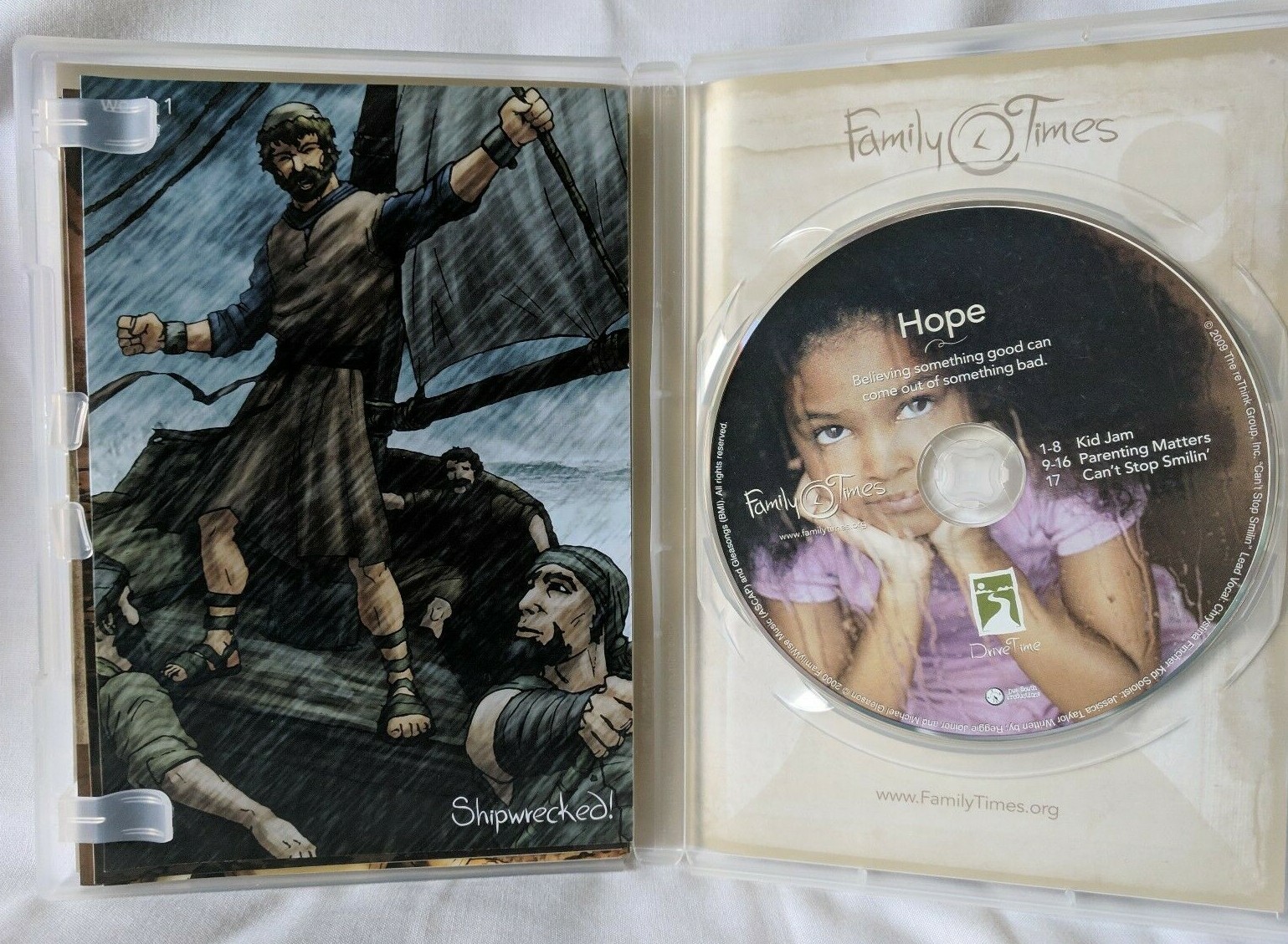 Family Times CD and Story Cards Christian Family Devotions Lessons Hope Vol. 4
