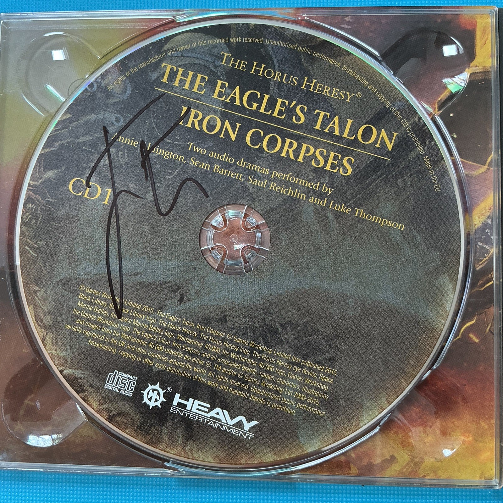 The Horus Heresy The Eagle’s Talon / Iron Corpses Audio Book CD *HAND SIGNED*