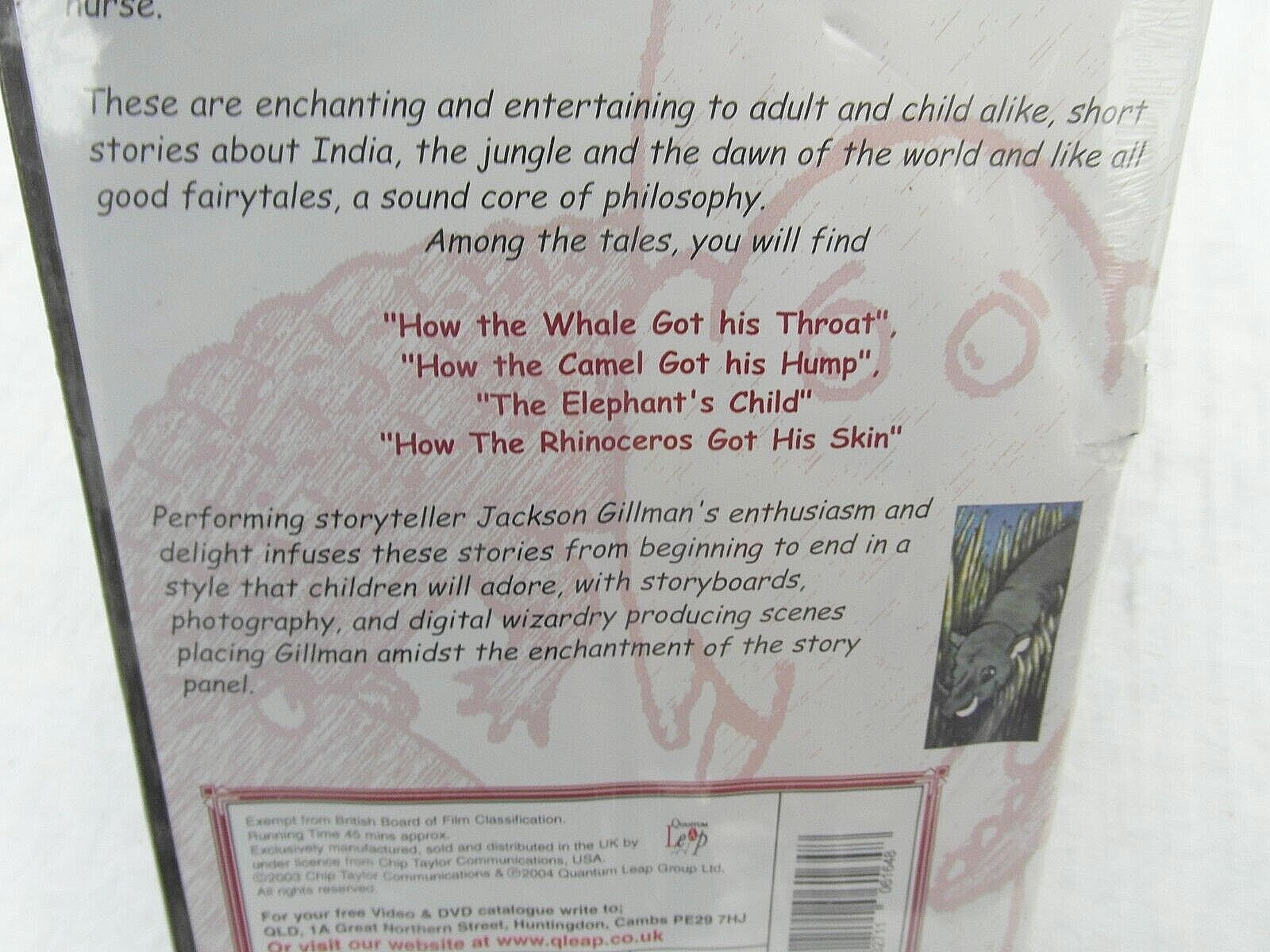Rudyard Kipling’s Just So Stories audiobook [DVD with images] NEW SHRINKWRAPPED