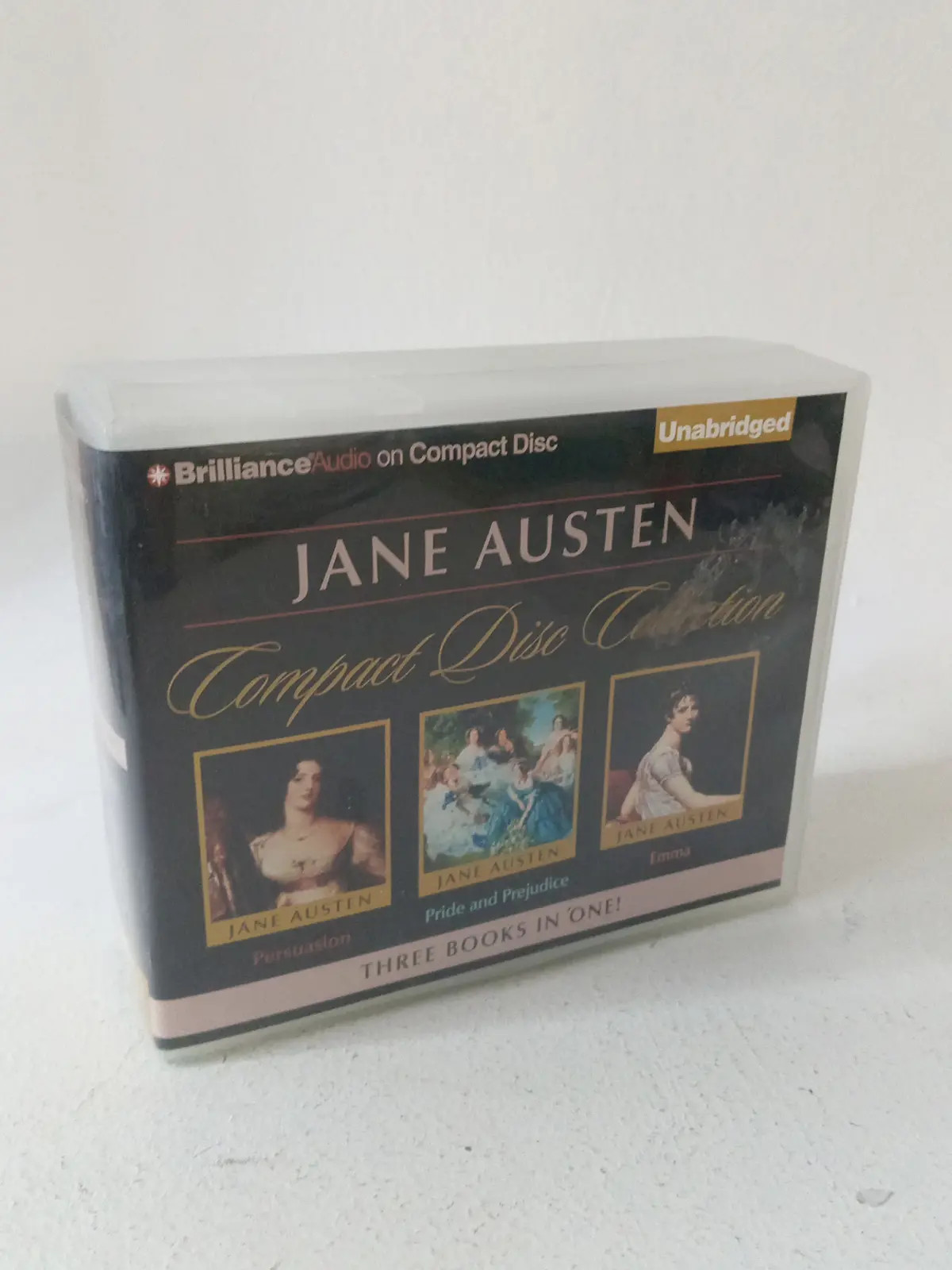 Jane Austen CD Collection Unabridged 3 Classic Novels Box Set Brilliance Audio