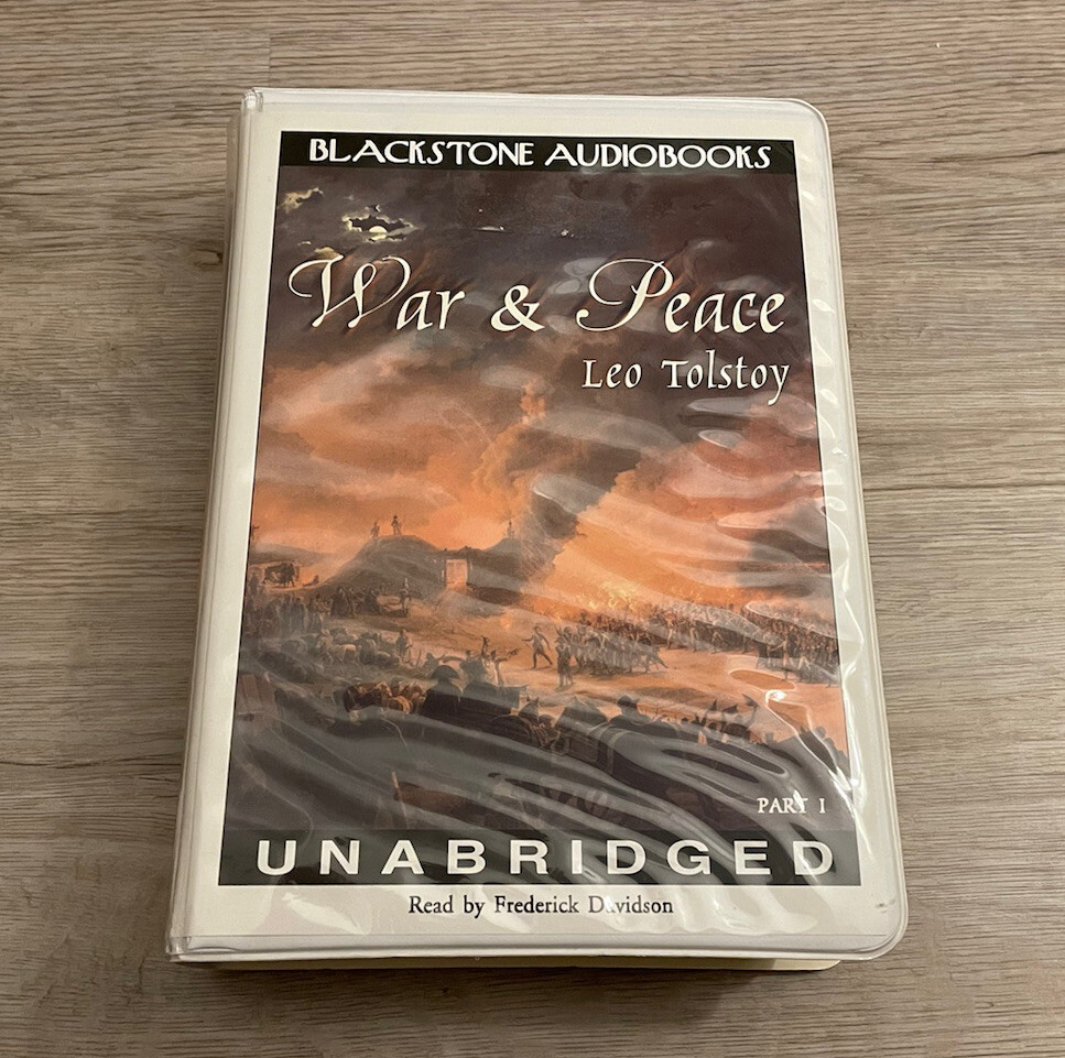 War and Peace Audiobook Cassette Blackstone Rare Part 1 Unabridged Htf Tapes Leo
