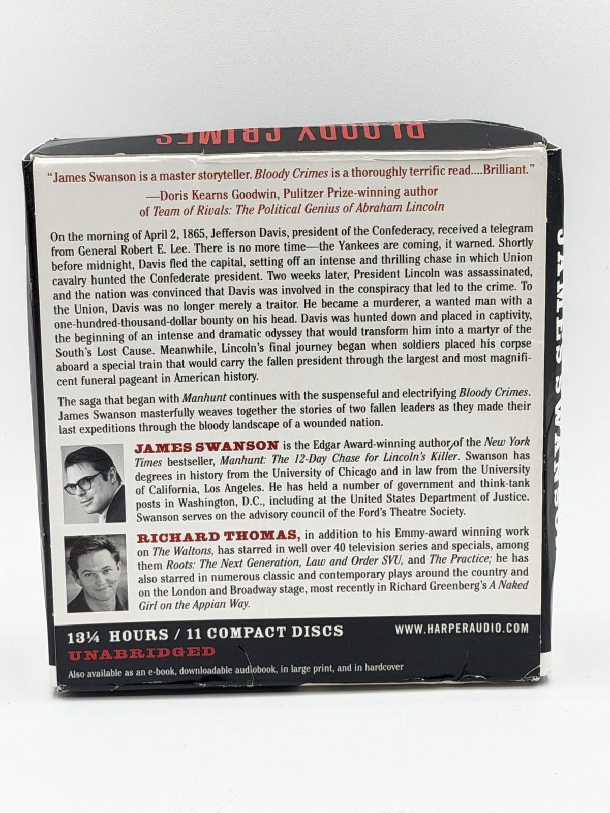 Bloody Crimes James Swanson Audiobook 11 CD 13.5 Hrs. Unabridged