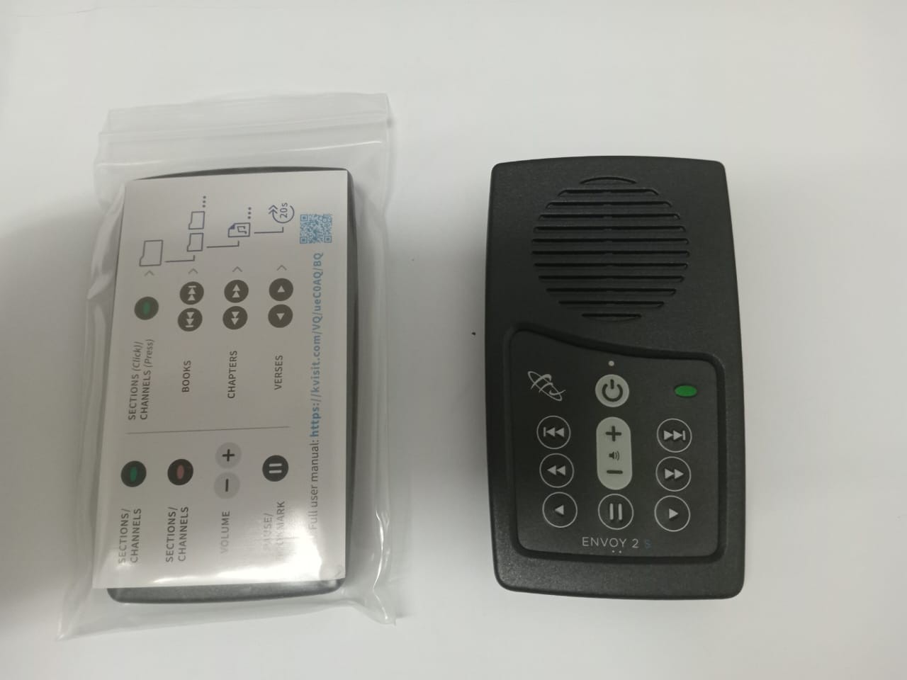 Envoy 2 S Portable Audio Bible Player Solar Rechargeable Handheld Speaker